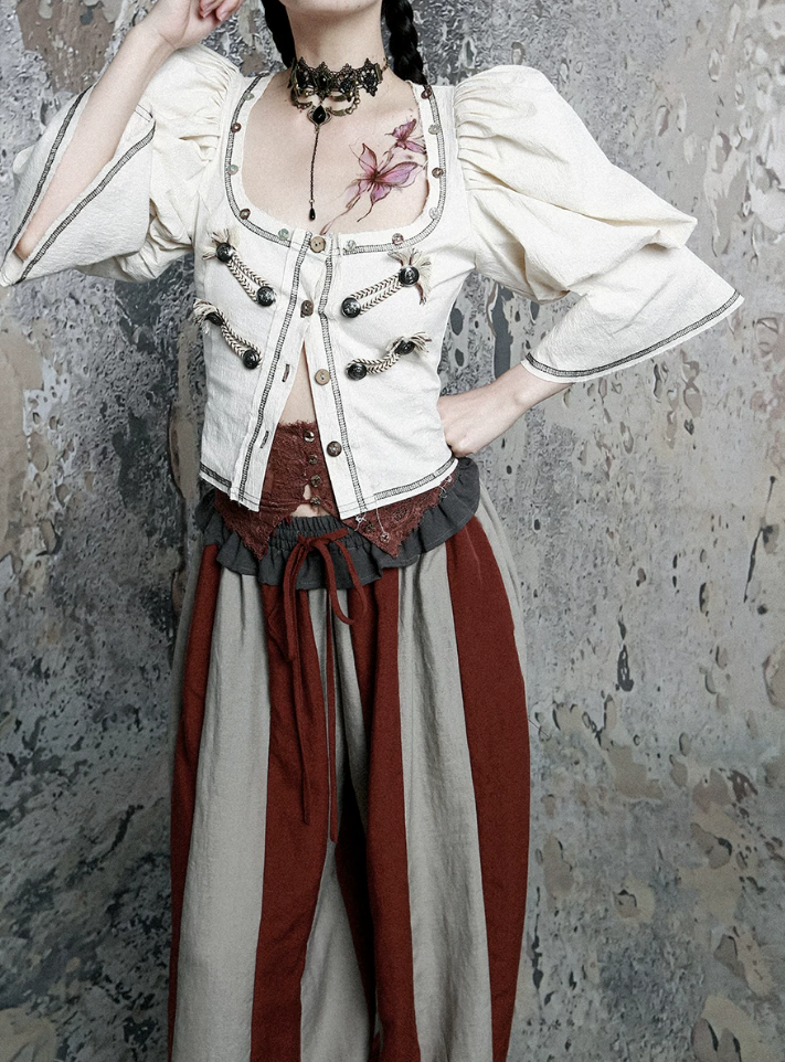 Corset Puff Blouse