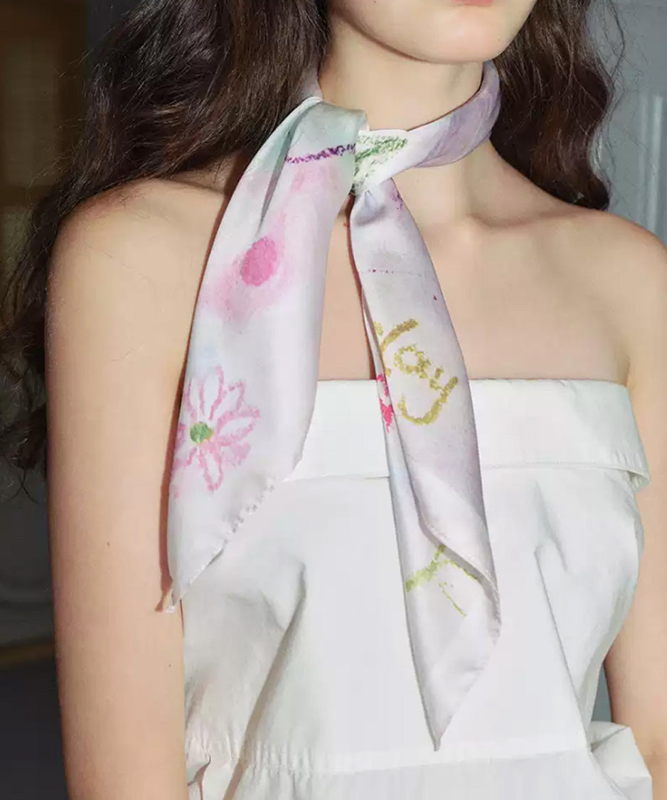 Poetic Motif Square Scarf