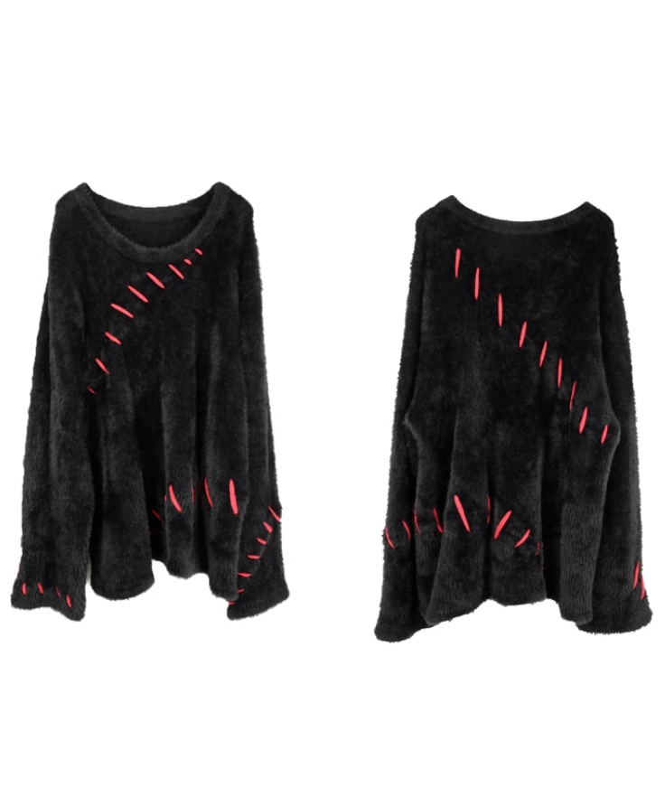 Big Stitch Shaggy Sweater