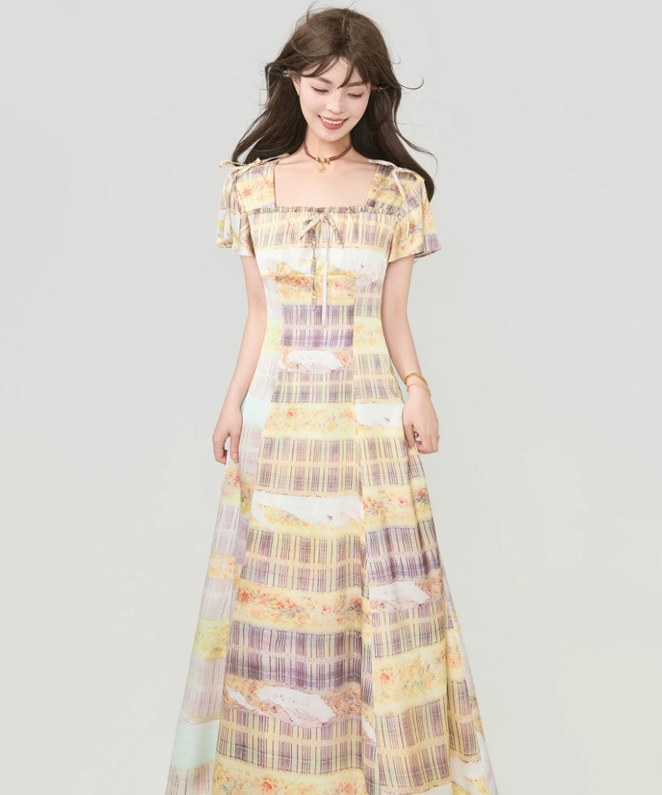 Ribbon Mosaic Dress