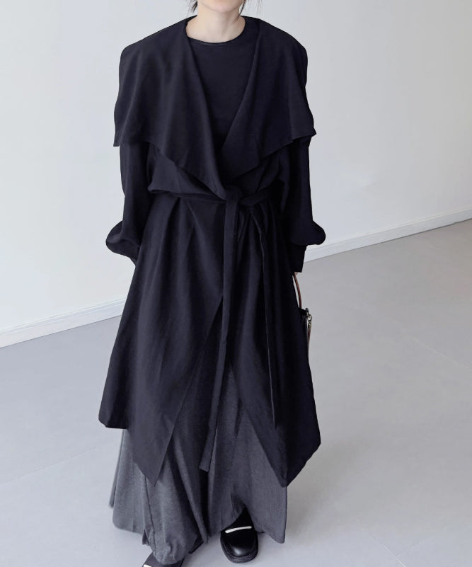 Drape Wrapped Long Coat