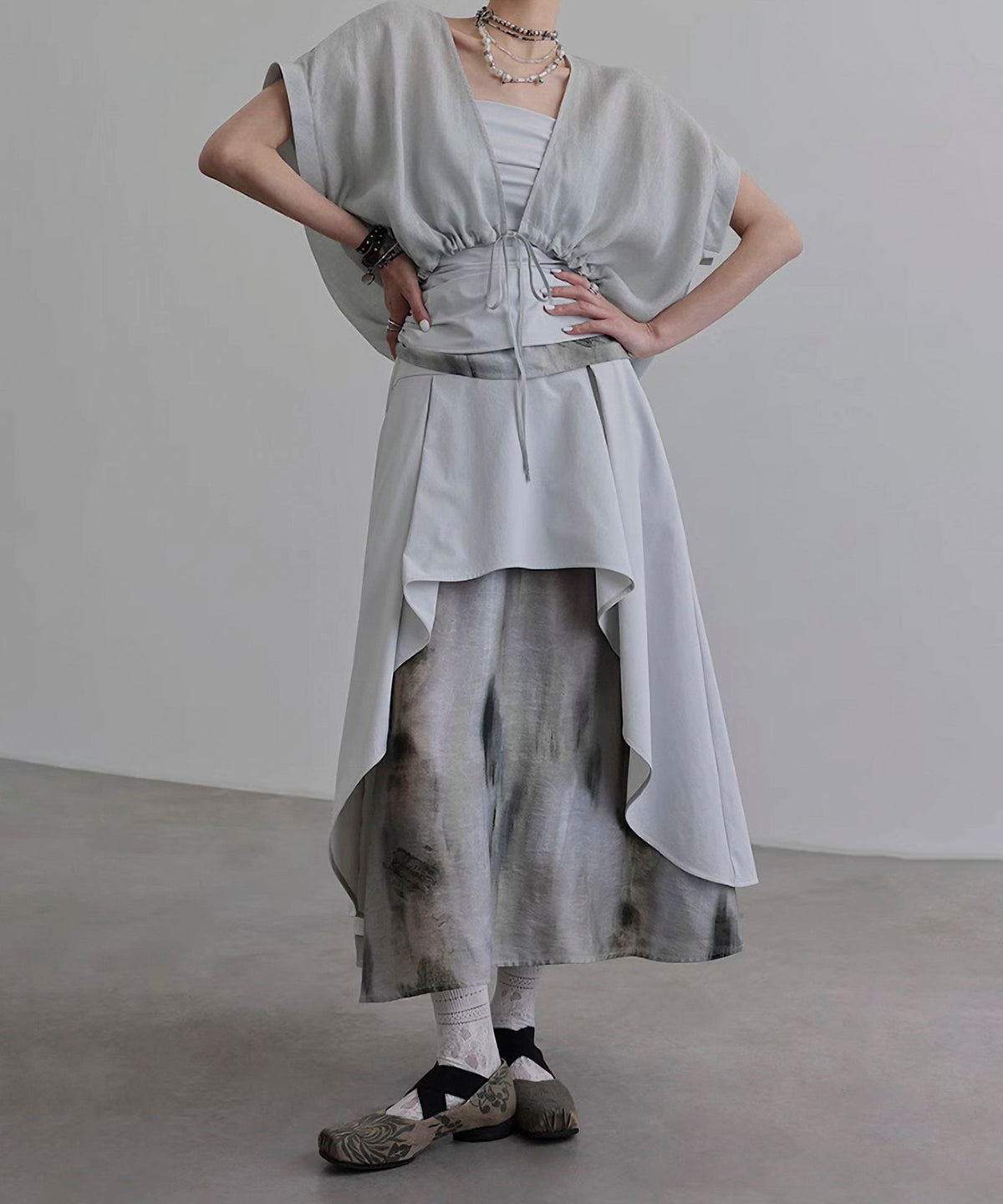 Square Sleeve Blouse