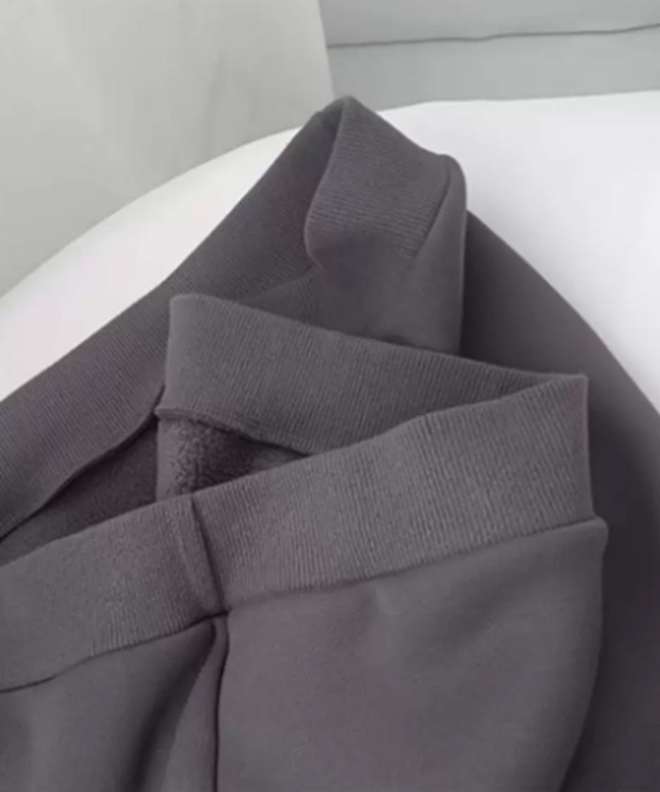 Panel Sleeve High Neck Sweatshirt