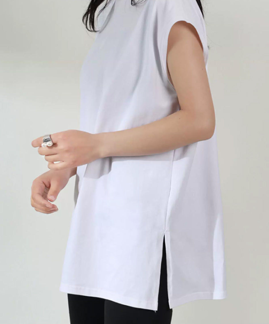 Layered Hem Sleeveless Top
