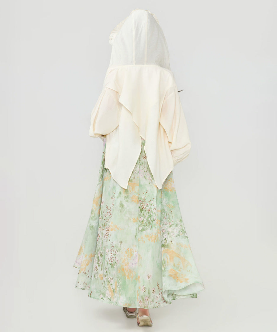 Frill Hood Blouse