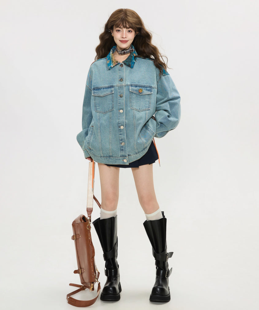 Vintage Patch Denim Jacket