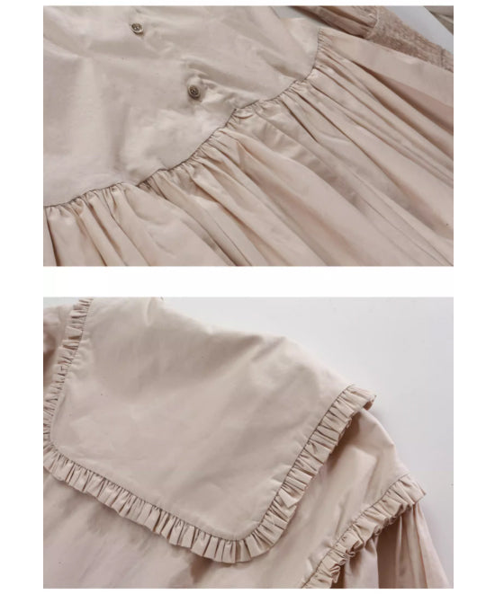 Frill Collar Flare Blouse