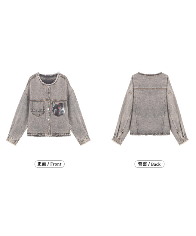 Frayed Portrait Denim Series