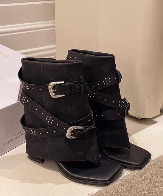 Buckle Crush Cover Sandal