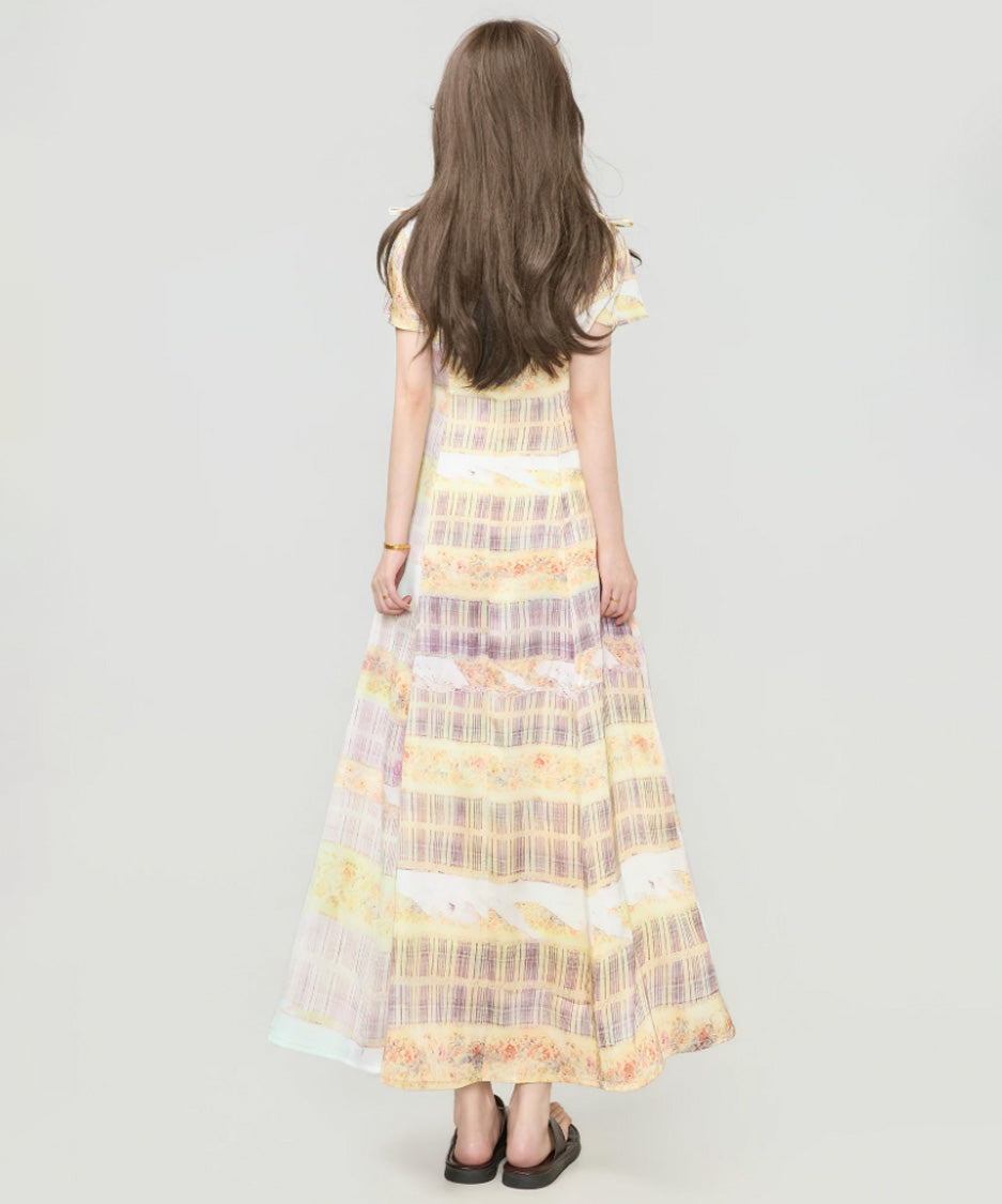 Ribbon Mosaic Dress