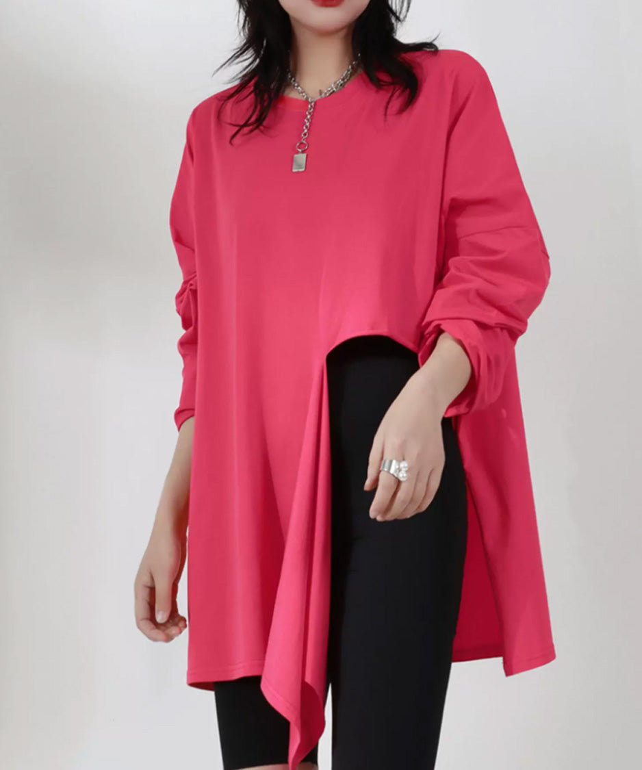 Side Slit Drape Top
