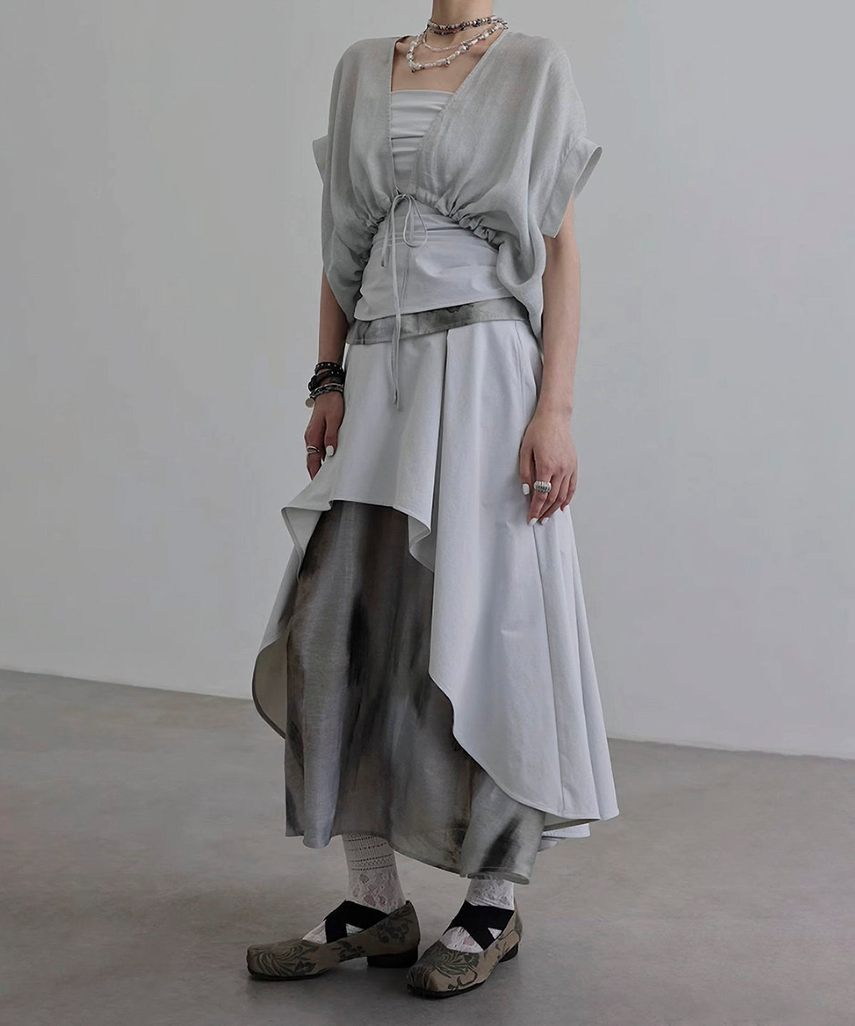 Square Sleeve Blouse