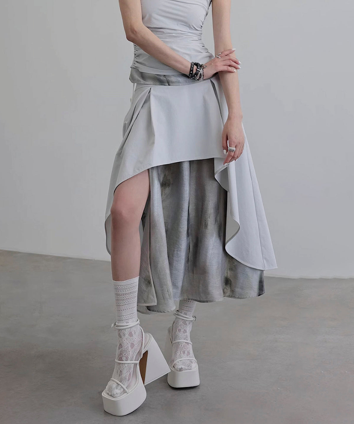 Mix Material Skirt
