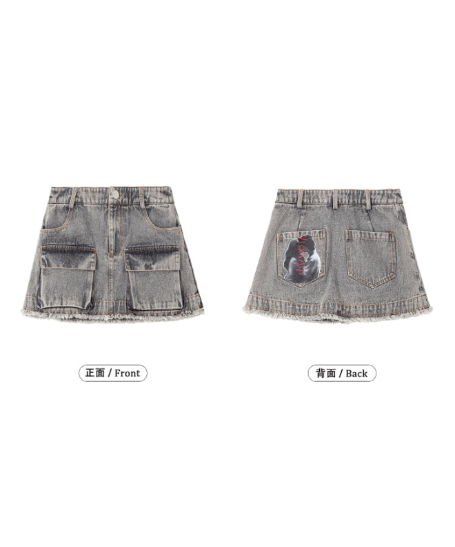 Frayed Portrait Denim Series
