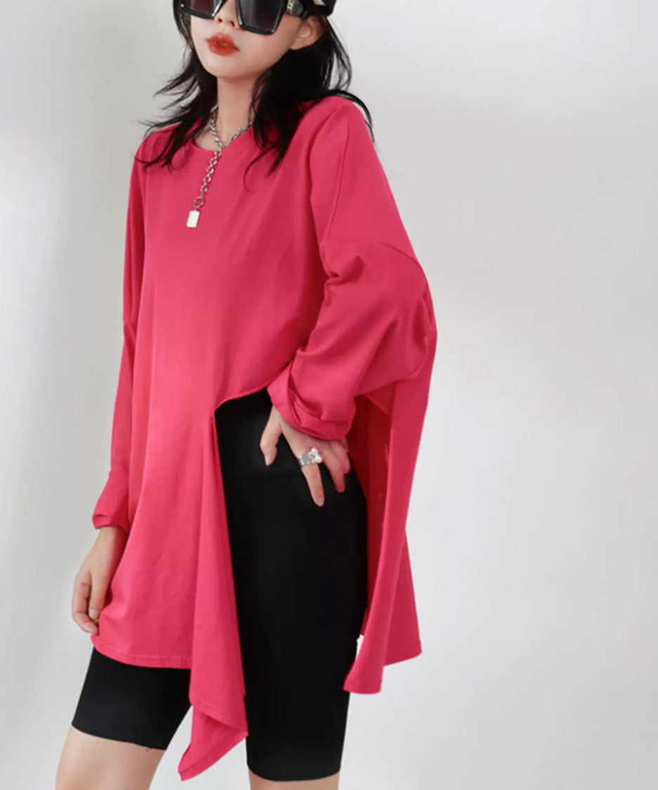 Side Slit Drape Top