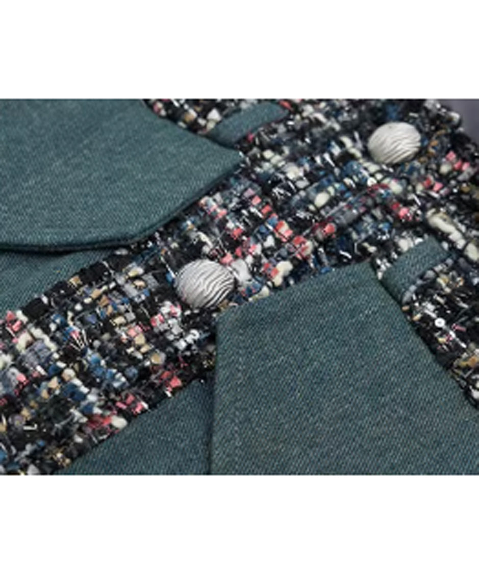 Tweed Crop Frame Jacket