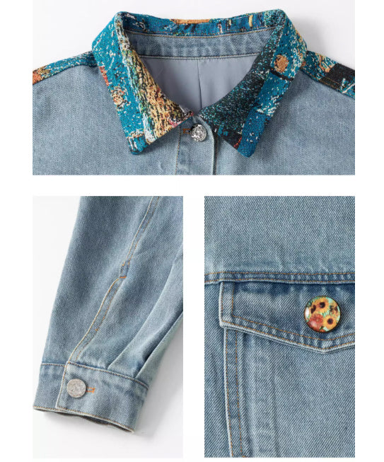 Vintage Patch Denim Jacket