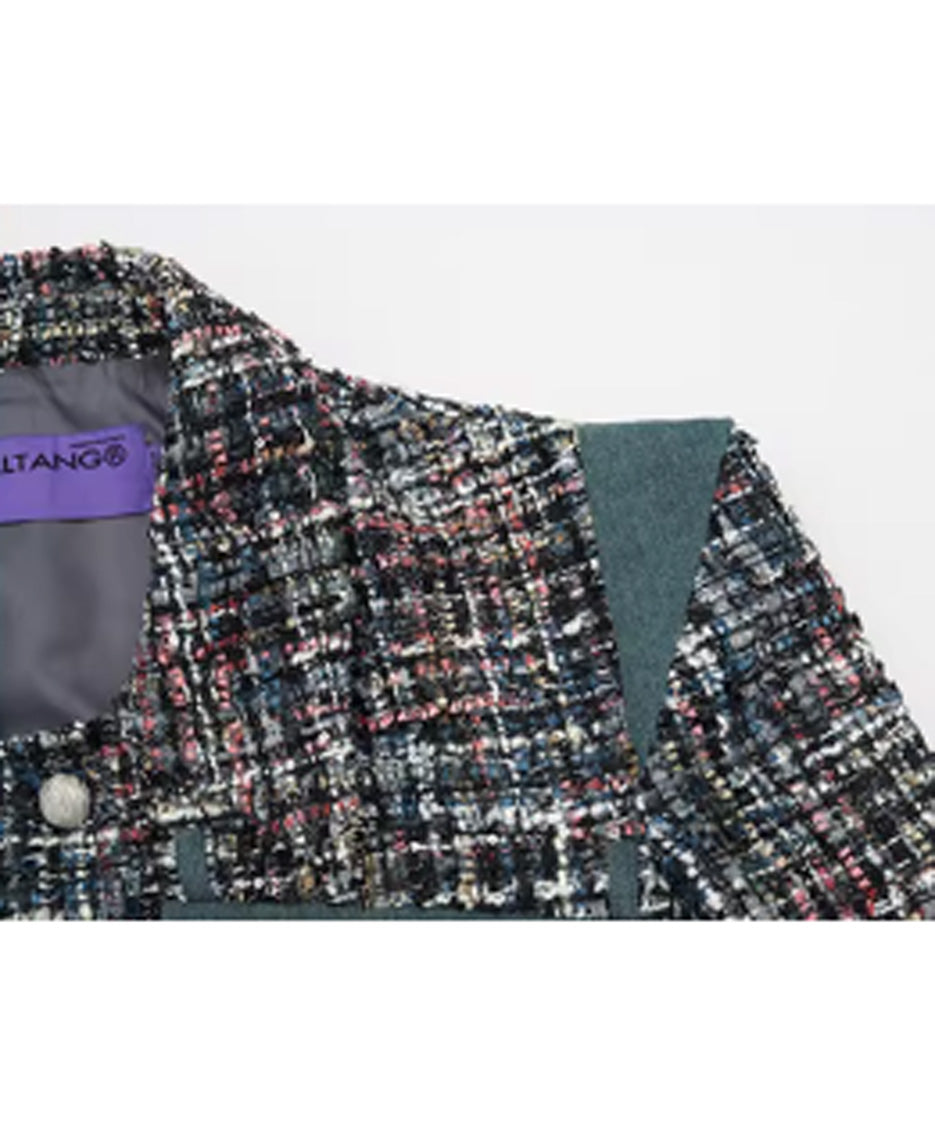 Tweed Crop Frame Jacket