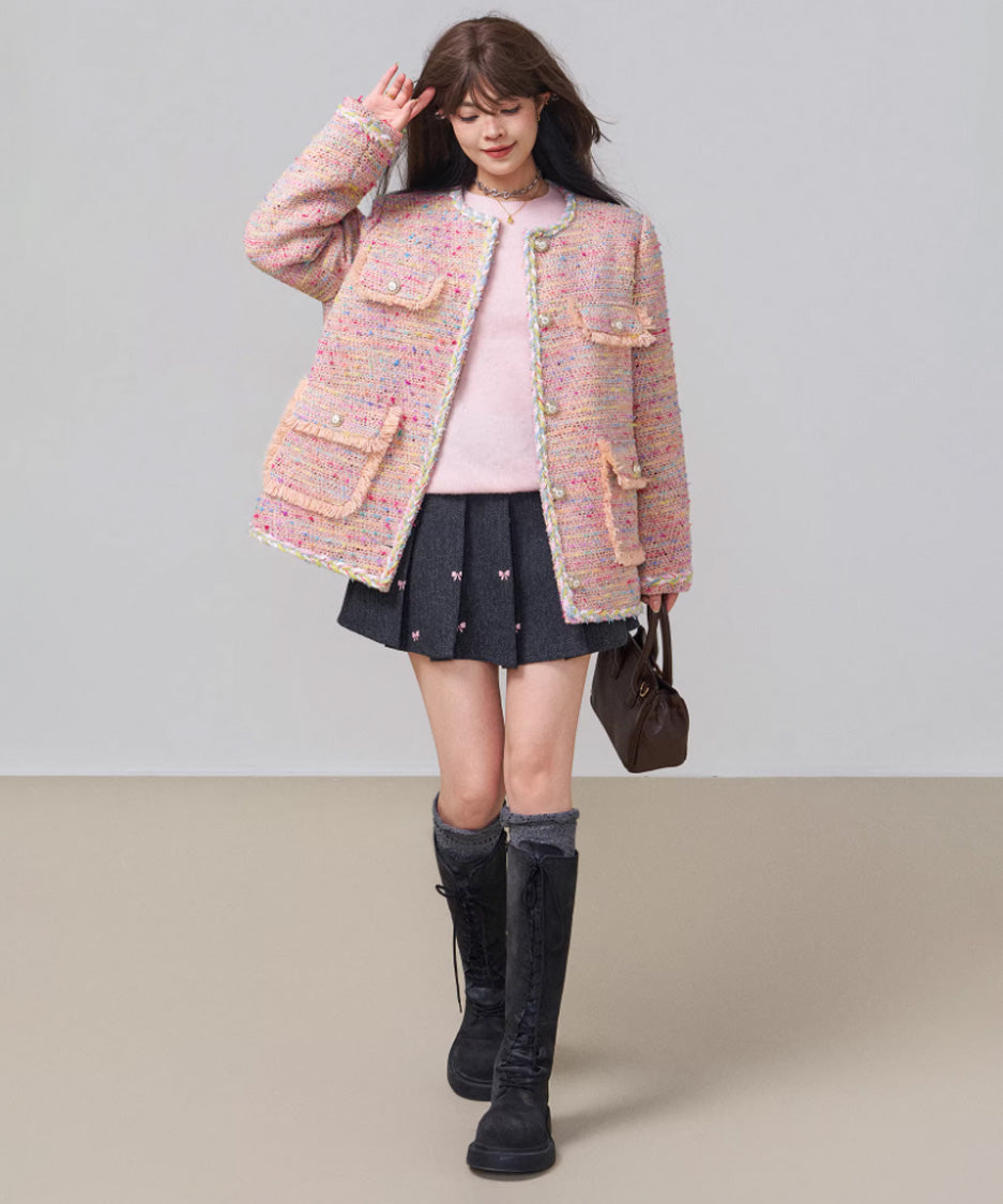 Candy Tweed Pocket Jacket