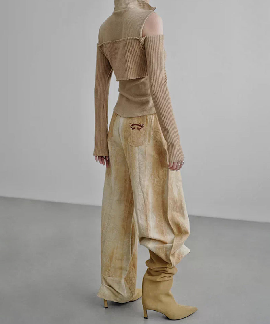 Layered Zip Rib Top