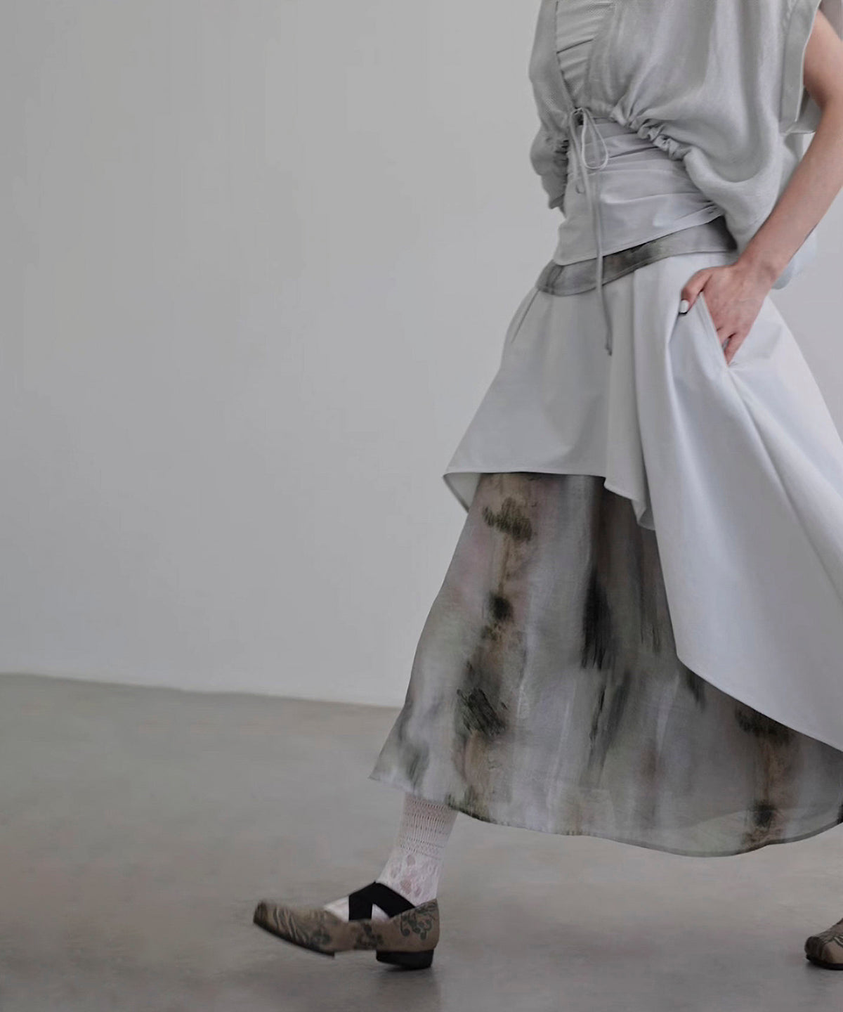 Mix Material Skirt