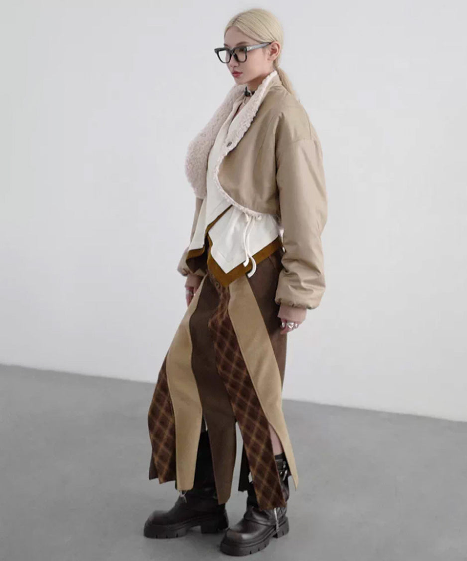 Reversible Fleece Cropped Jacket
