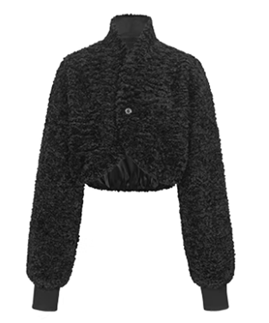 Reversible Fleece Cropped Jacket
