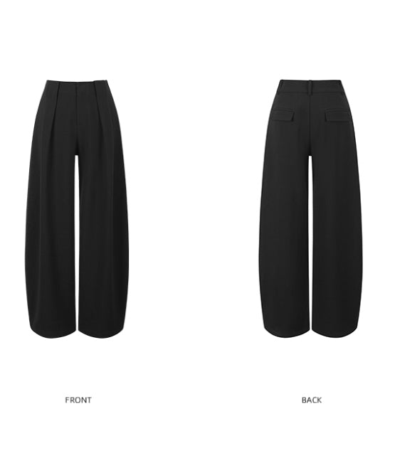 Front Tucked Wide Pants
