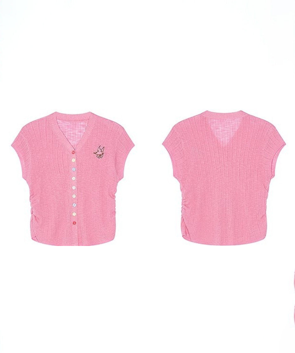 Pastel Button Cardigan