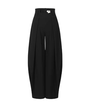 Side High Waist Tuck Pants