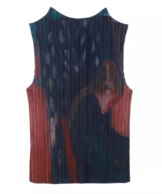 Pleated Art Top