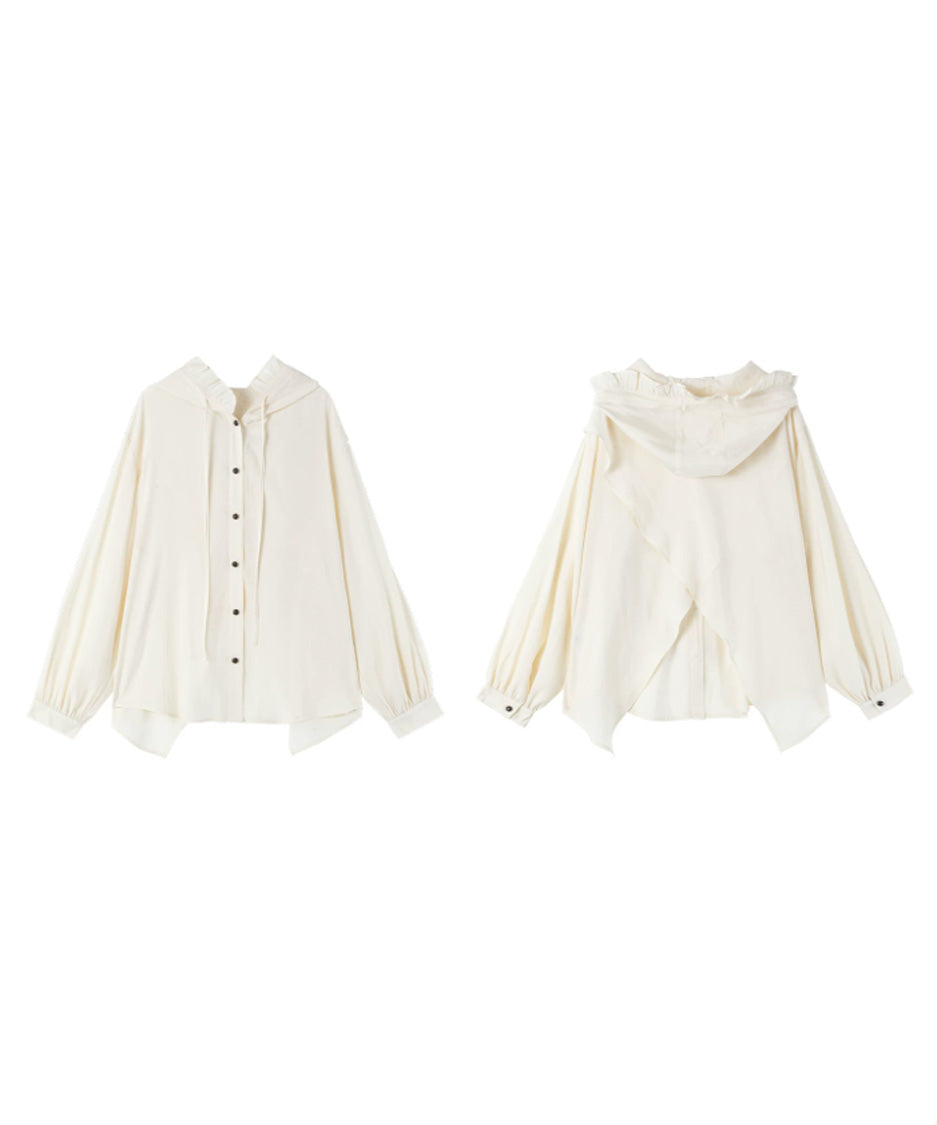 Frill Hood Blouse