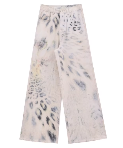 Ink Wash Wide Painter Pants