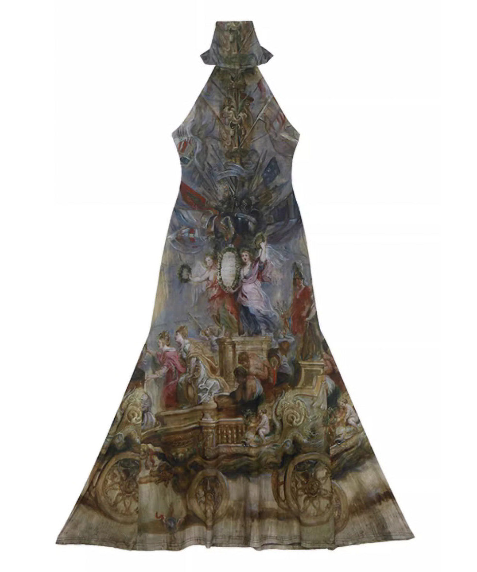 Art Full Open-back Dress