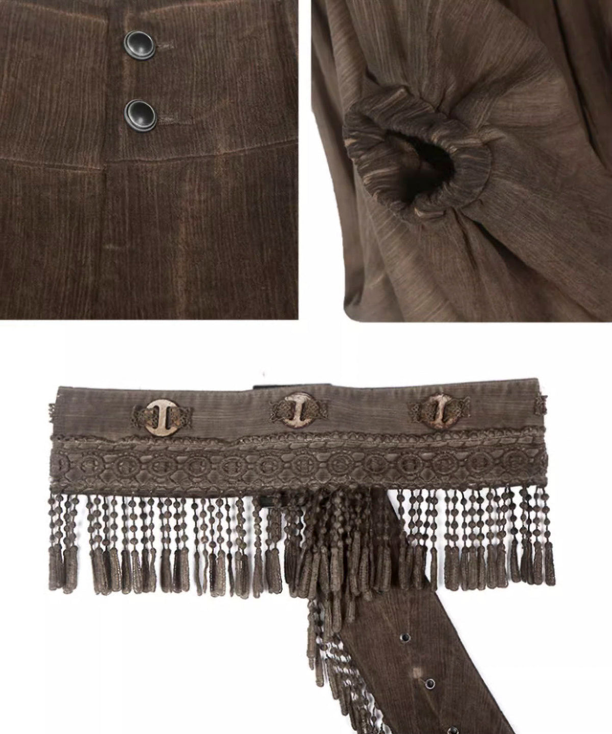 Tassel Belt Lantern Pants