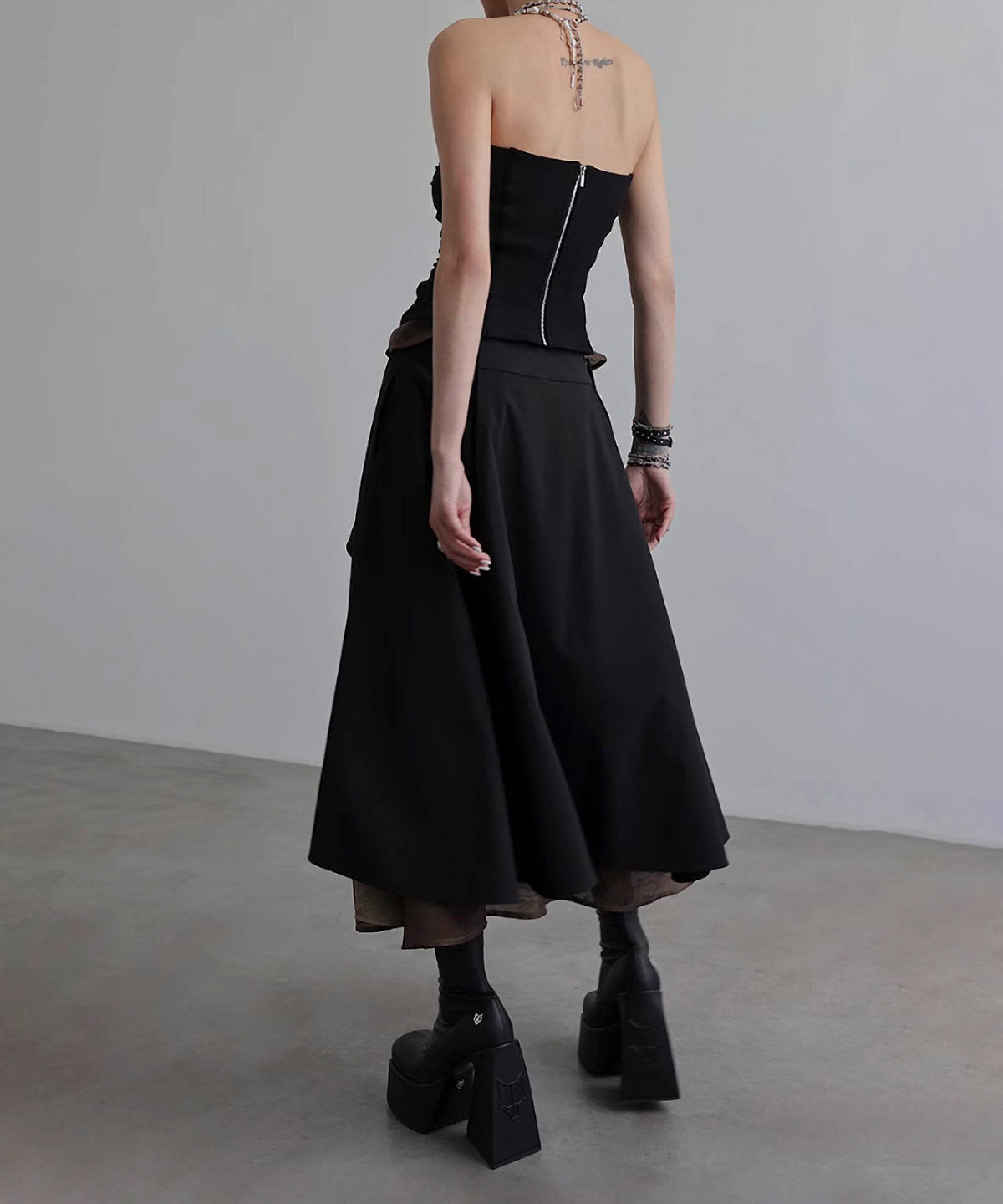 Mix Material Skirt