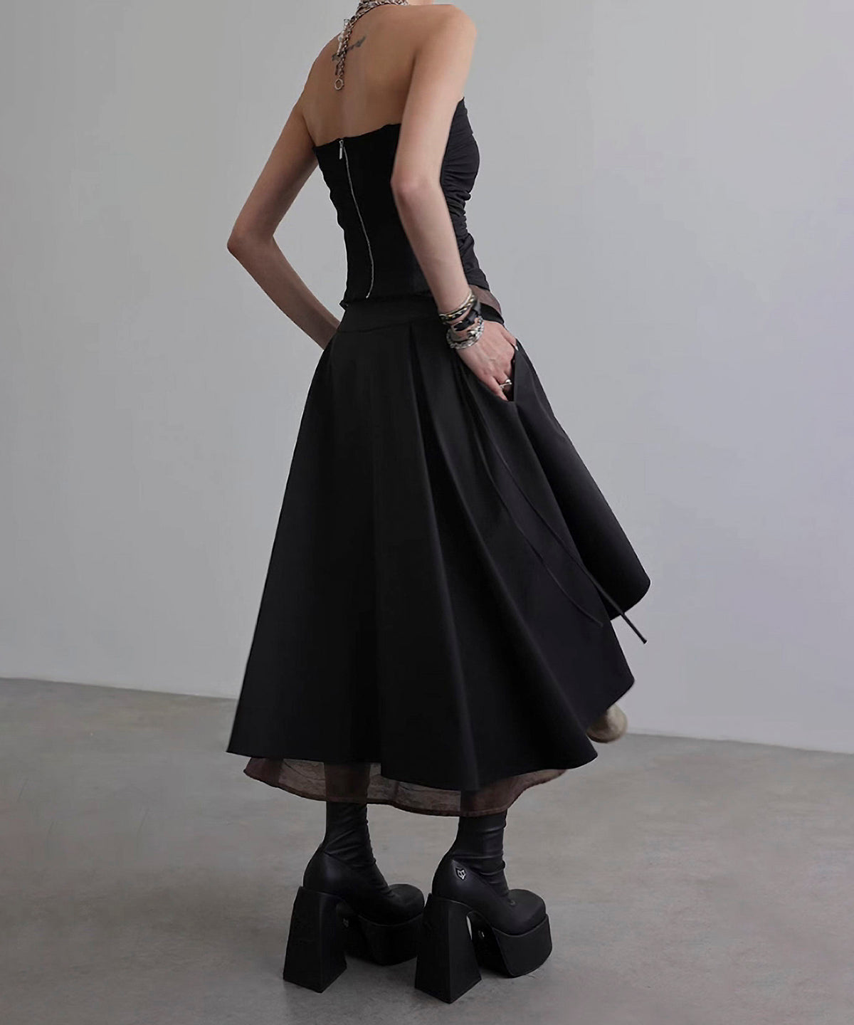 Mix Material Skirt