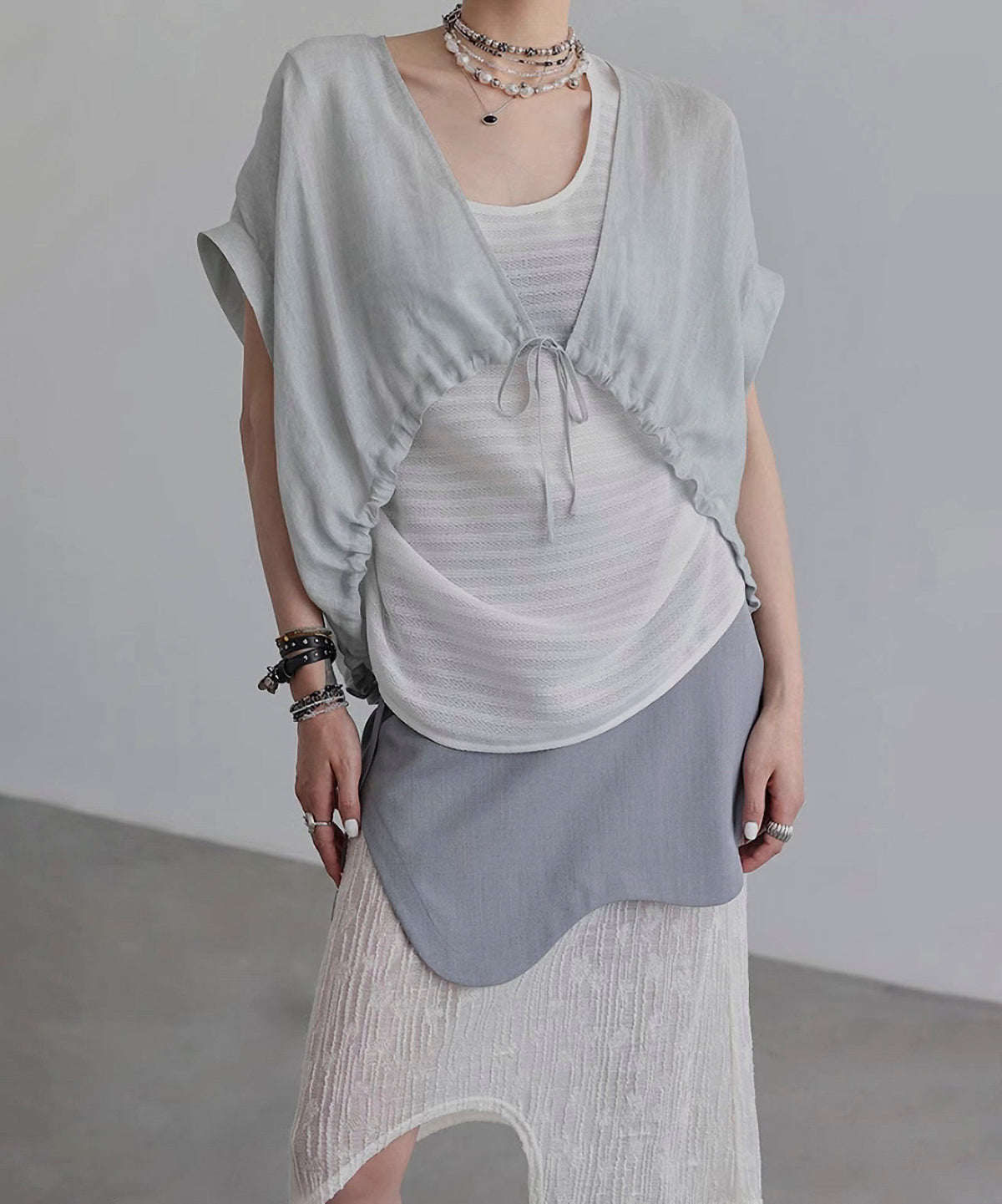 Square Sleeve Blouse