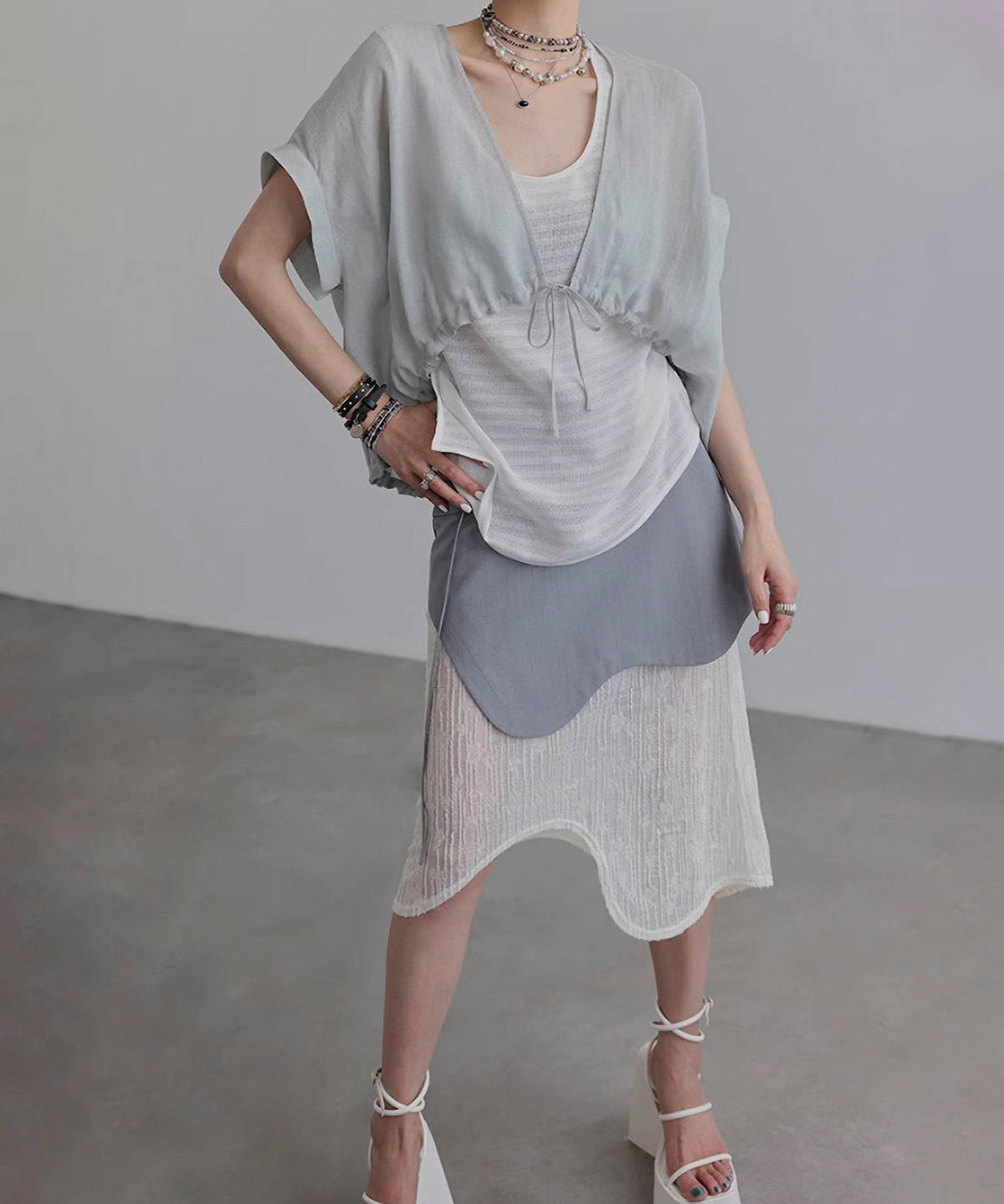 Square Sleeve Blouse