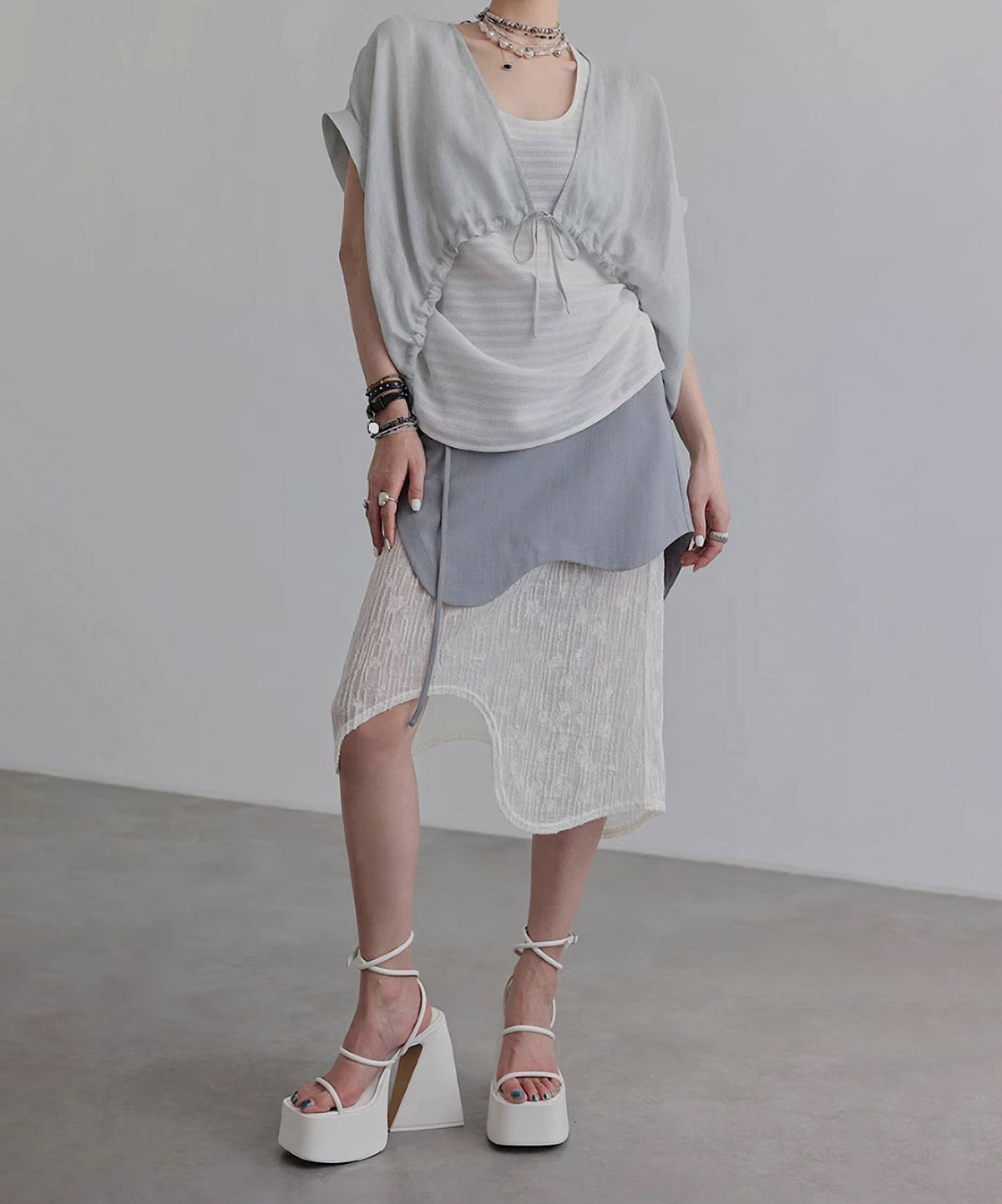Square Sleeve Blouse