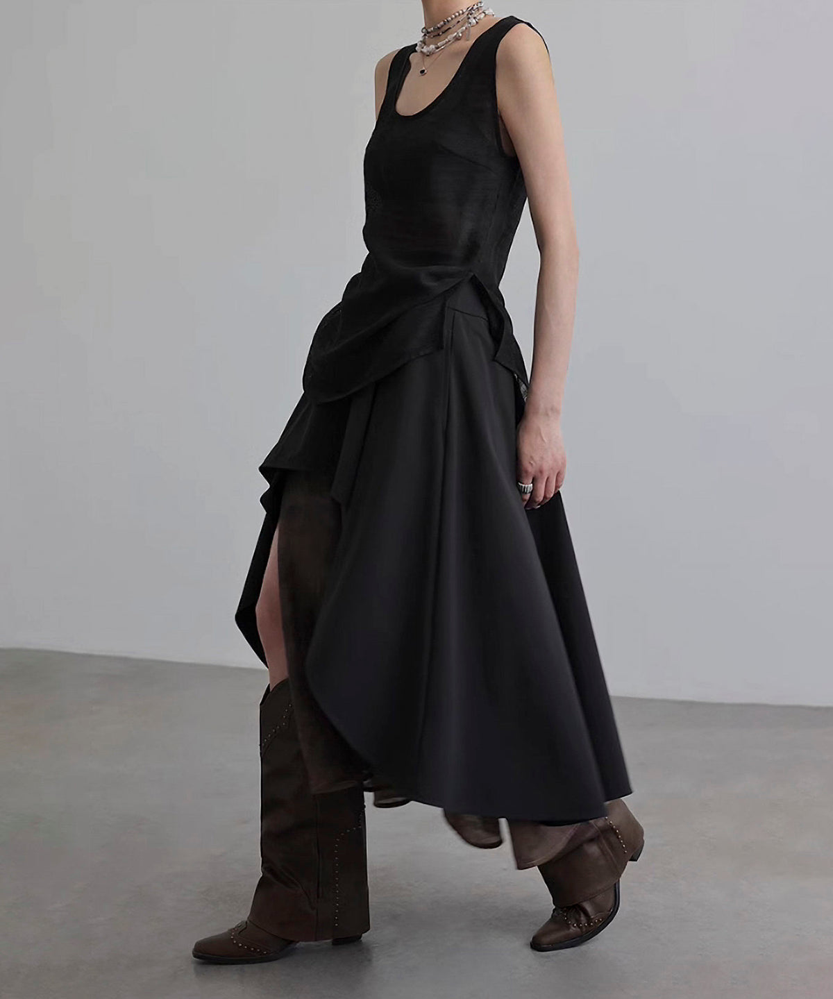 Mix Material Skirt
