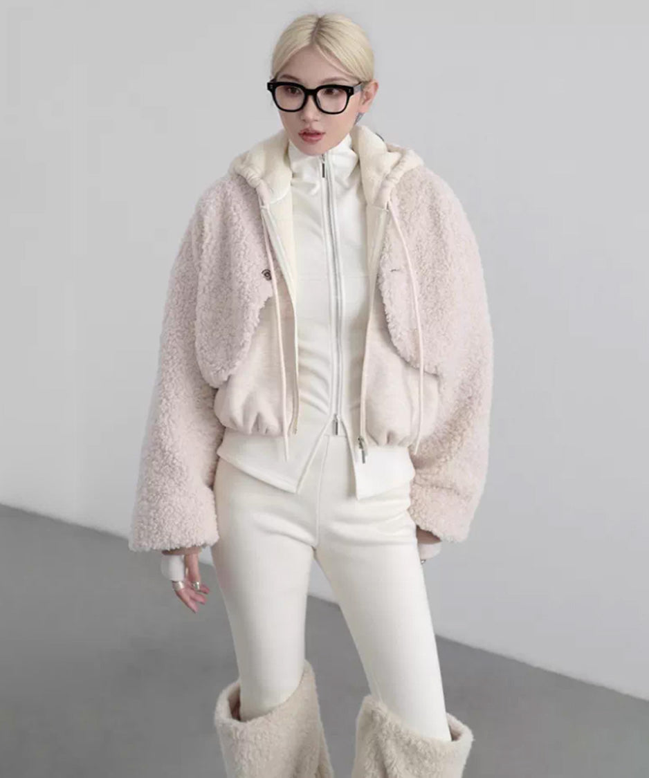 Reversible Fleece Cropped Jacket