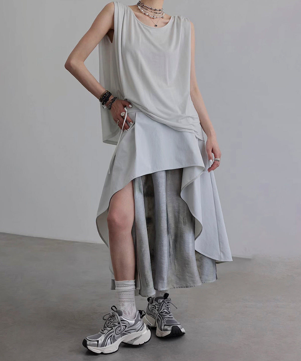 Mix Material Skirt