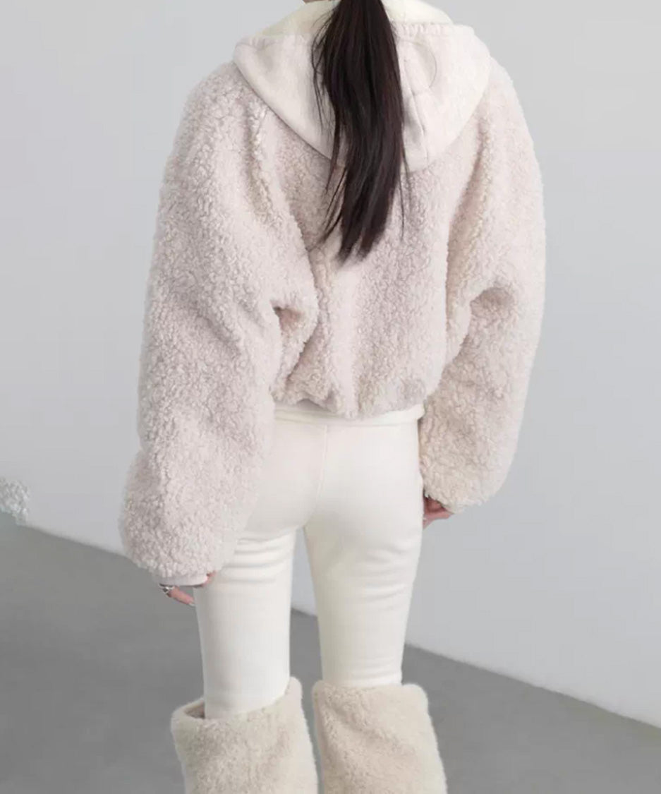 Reversible Fleece Cropped Jacket