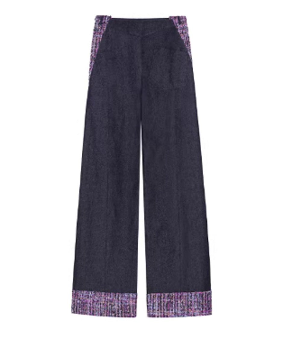 Tweed Accent Flow Pants