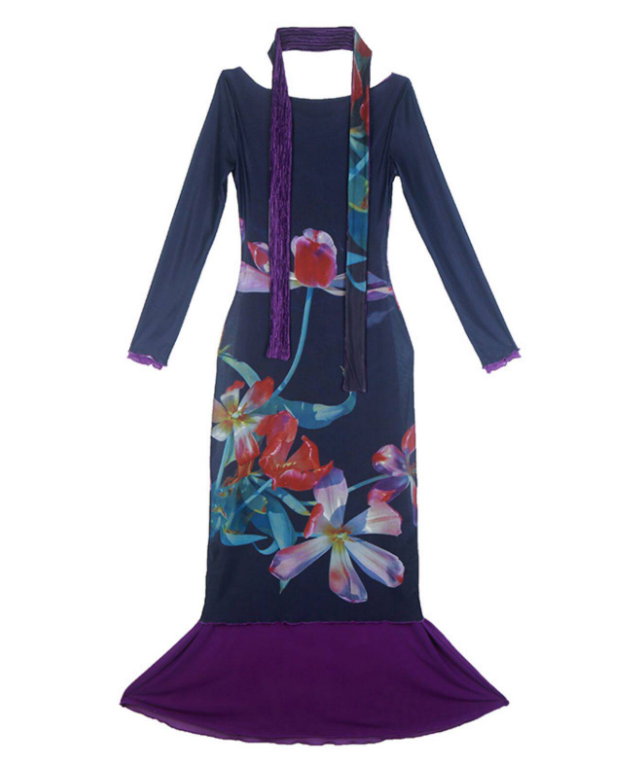 Flora Pleat Dress
