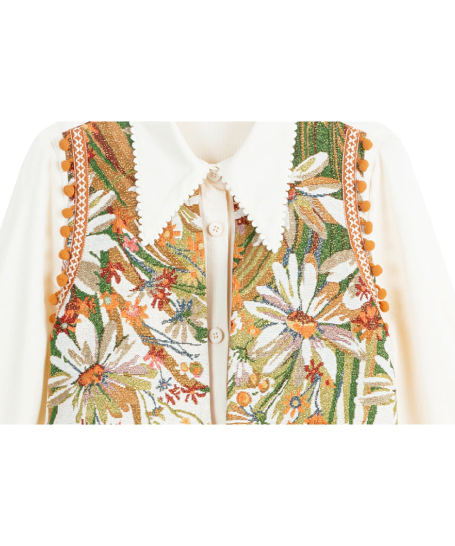 Jacquard Splicing Dress