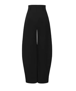 Side High Waist Tuck Pants