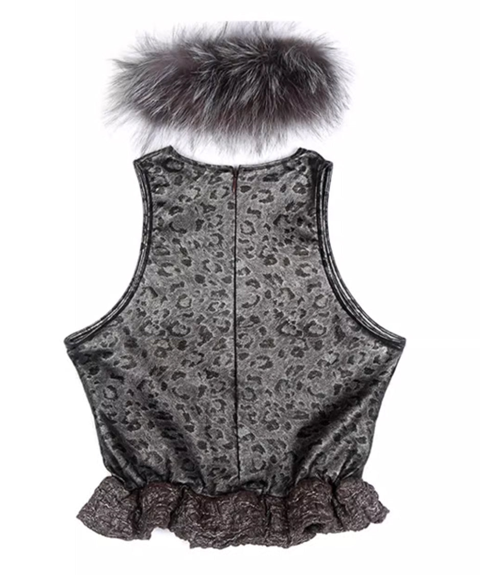 Heart Peplum Top &amp; Collar