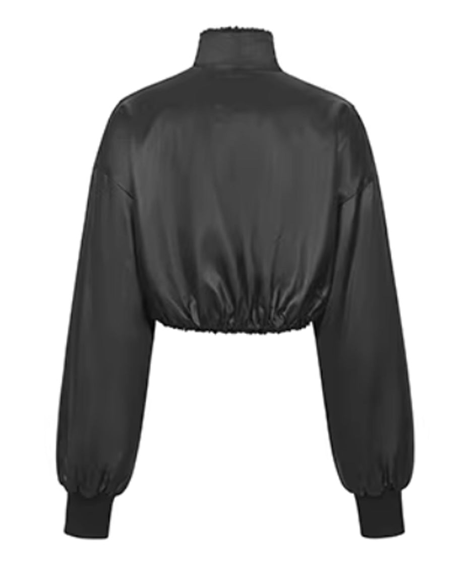 Reversible Fleece Cropped Jacket
